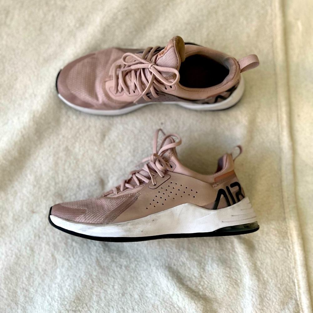 Classy rose Nike runners with a glow